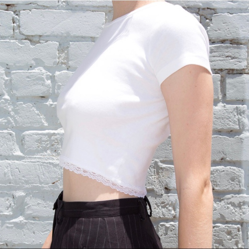 Brandy Melville White/ John Galt Tee!!